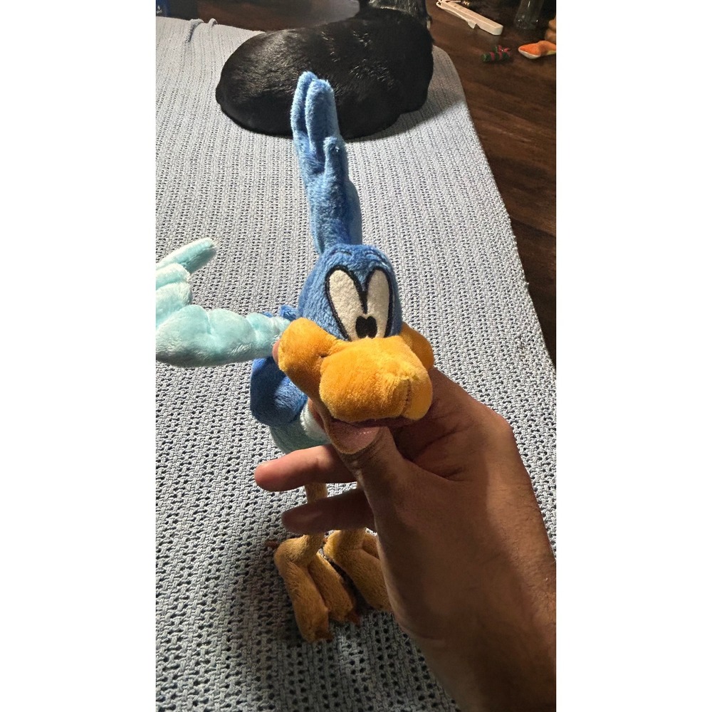 Looney Tunes Road Runner Plush Six Flags Warner Bros Blue Bird Stuffed Toy